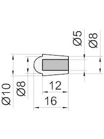 rubber-voetje-d=10-h=16mm