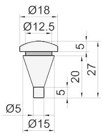rubber-voetje-d=18-h=27